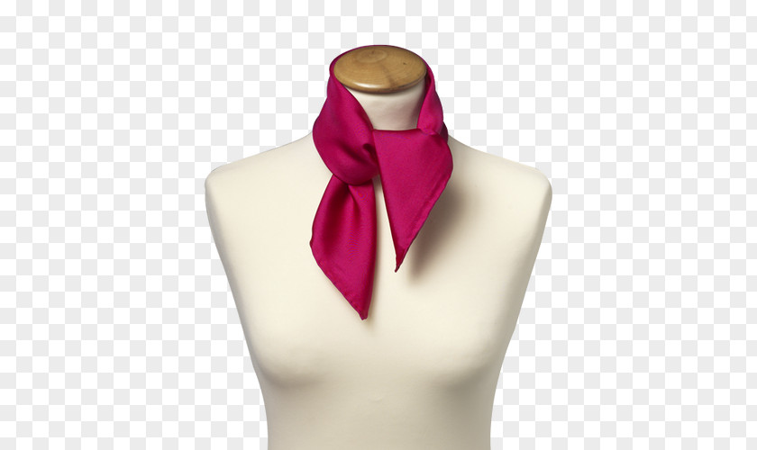 Silk Nickituch Scarf Neck Pink M PNG
