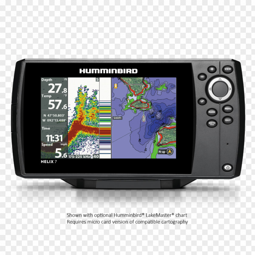 Fish Finders GPS Navigation Systems Chirp Global Positioning System Combo PNG