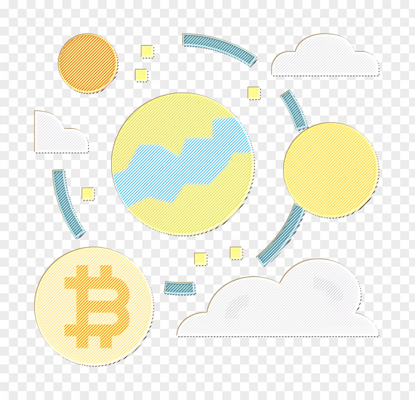 Global Icon Globe Bitcoin PNG