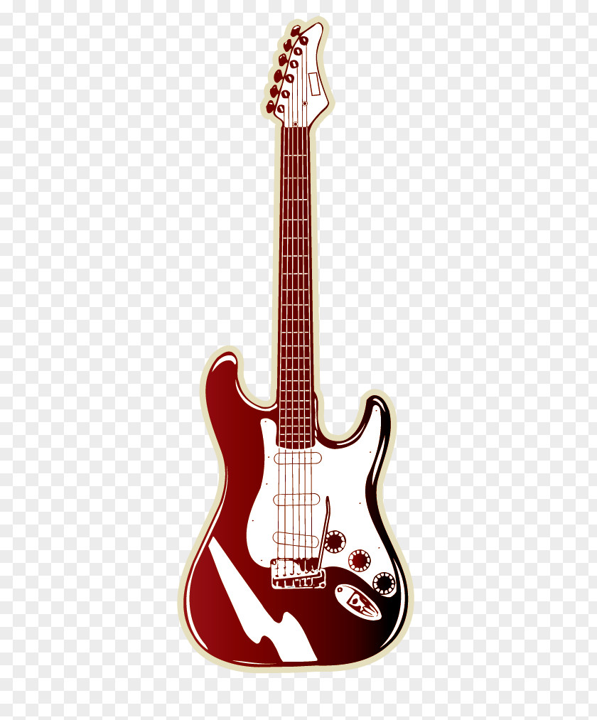 Guitar Vector Fender Stratocaster Electric Musical Instrument PNG