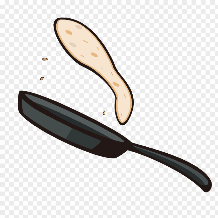 Hand-painted Frying Pan Material Pancake Wok PNG