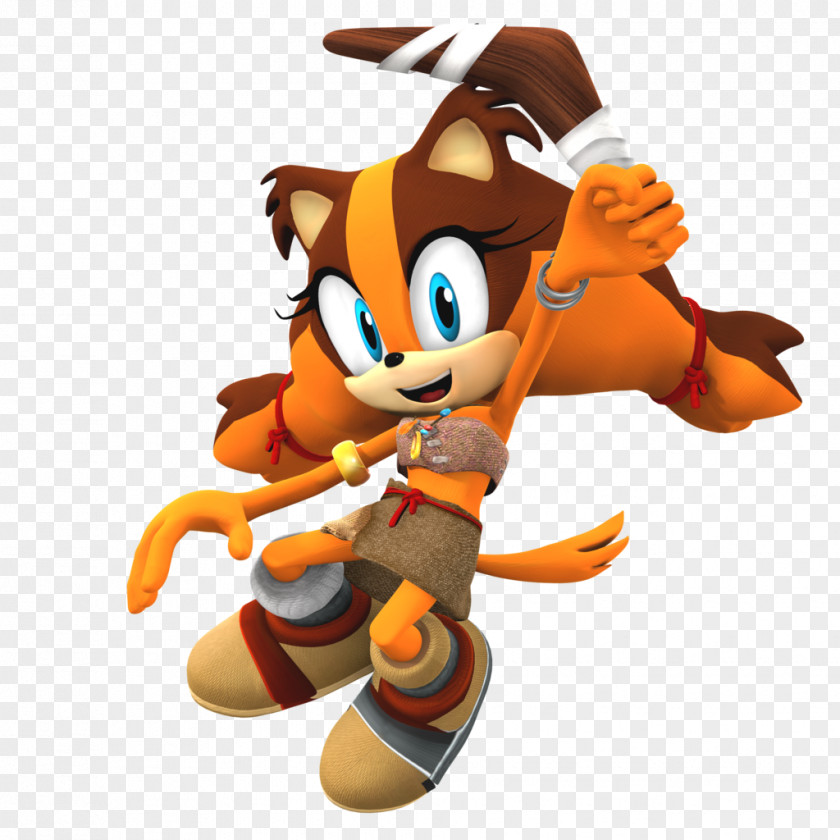 3D Villain Sonic The Hedgehog Sticks Badger Knuckles Echidna Amy Rose PNG