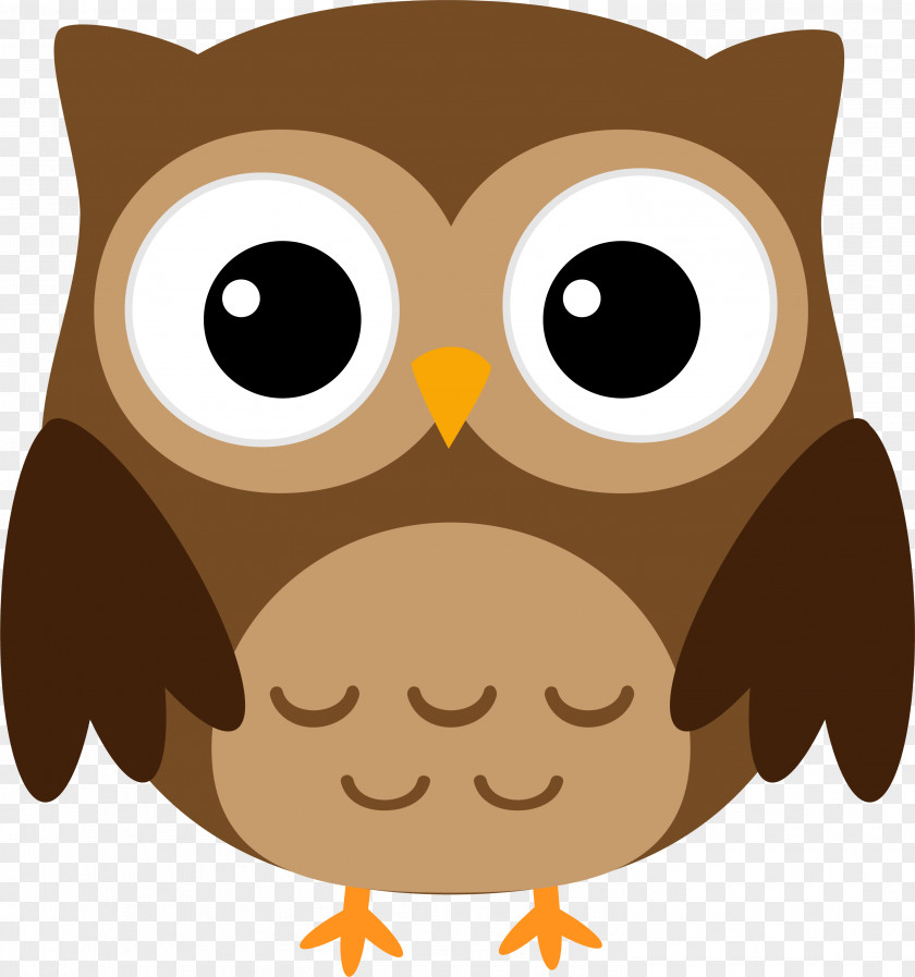 Brown Owl Halloween Cuteness Clip Art PNG