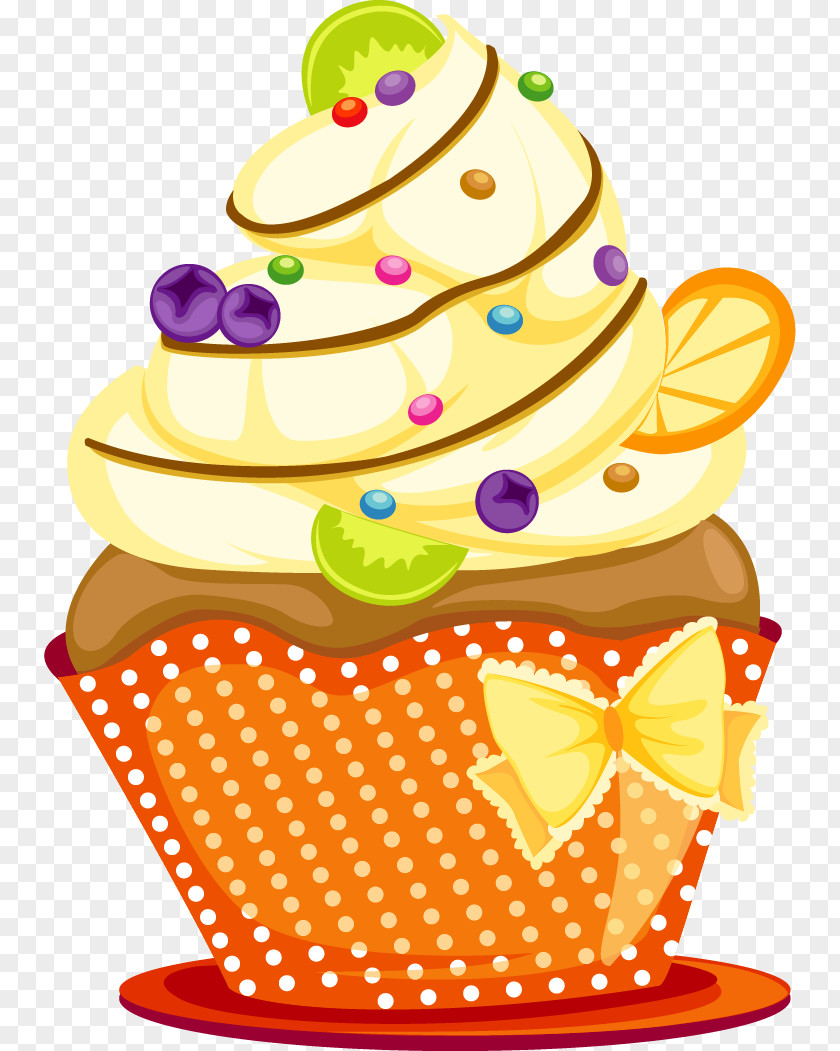 Cartoon Cream Cake Tea Cupcake Shortcake Fruitcake PNG