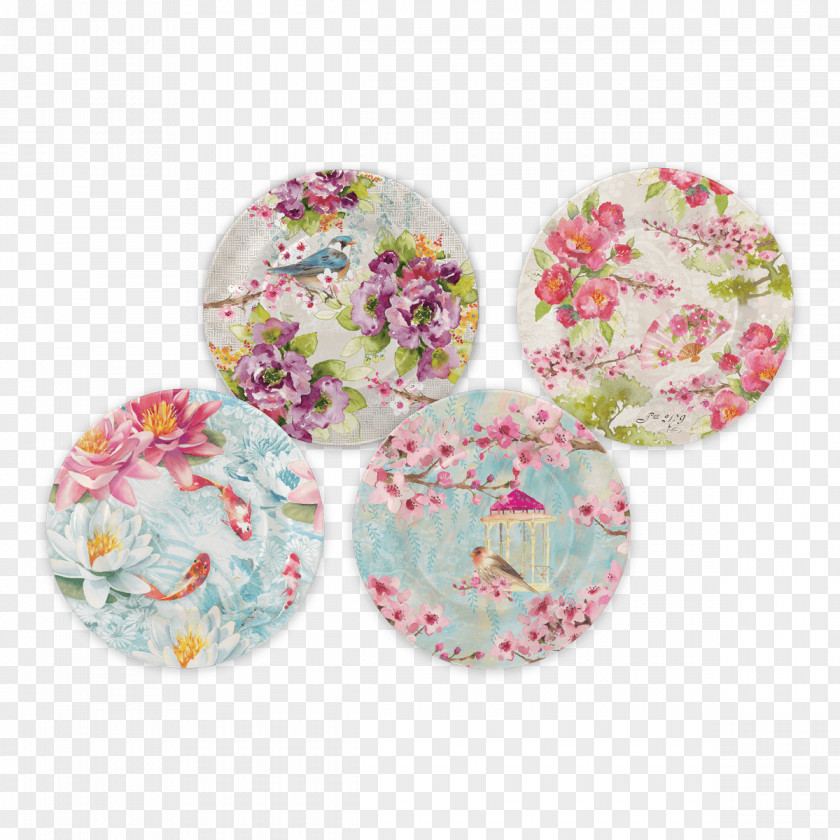 Punch Chinoiserie Dinner Dessert Melamine PNG