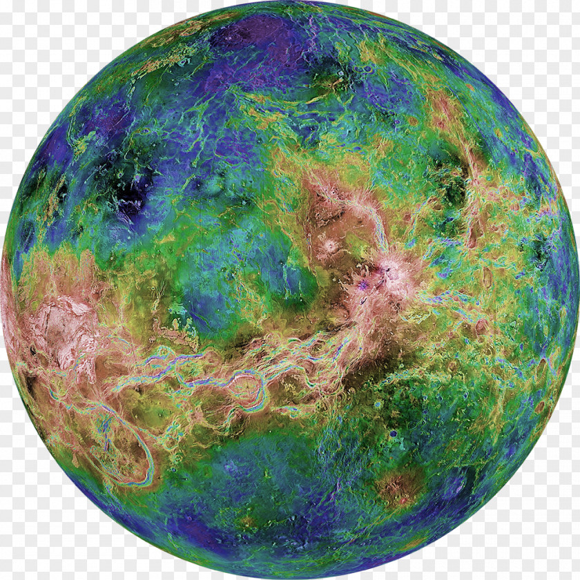 Venus Magellan Pioneer Project Planet Surface Features Of PNG