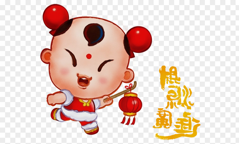 Cartoon Red Child Balloon Happy PNG