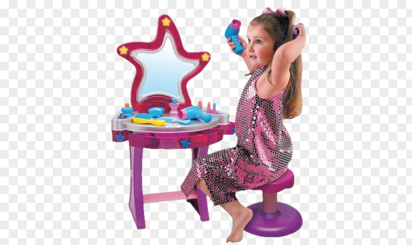 Child Lowboy Table Mirror Doll PNG