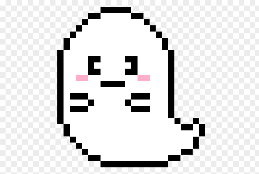 Ghost Casper Pixel Art Drawing PNG