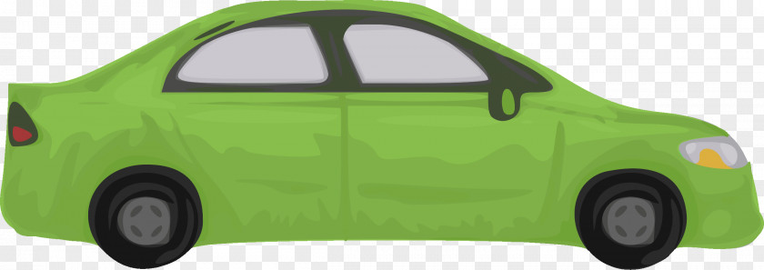 Green Car Lock City Compact Mid-size Vehicle PNG