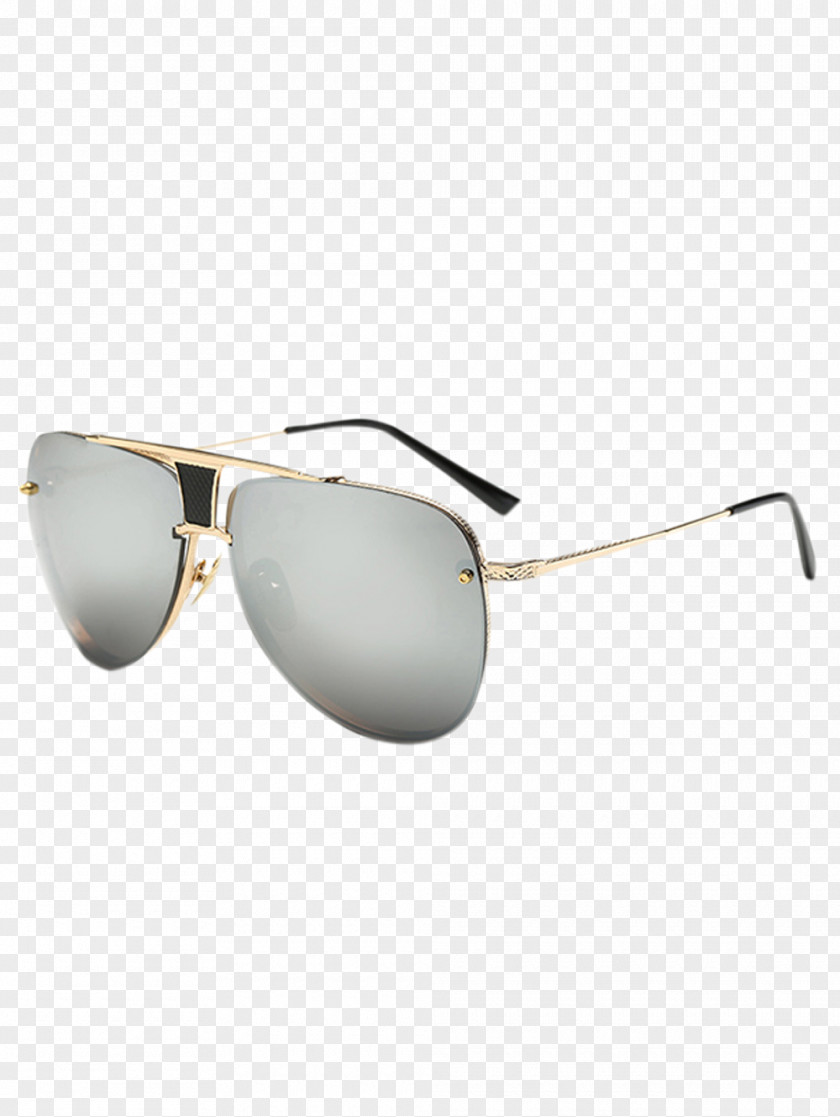 Hollowed Out Railing Style Mirrored Sunglasses Goggles PNG
