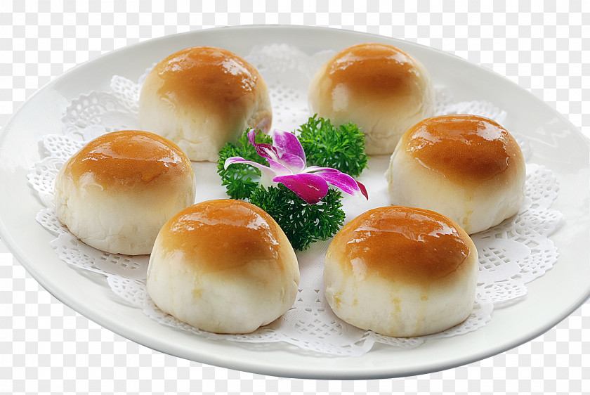 Super-burned Yellow Broccoli Cha Siu Bao Char Puff Pastry Roast Goose PNG