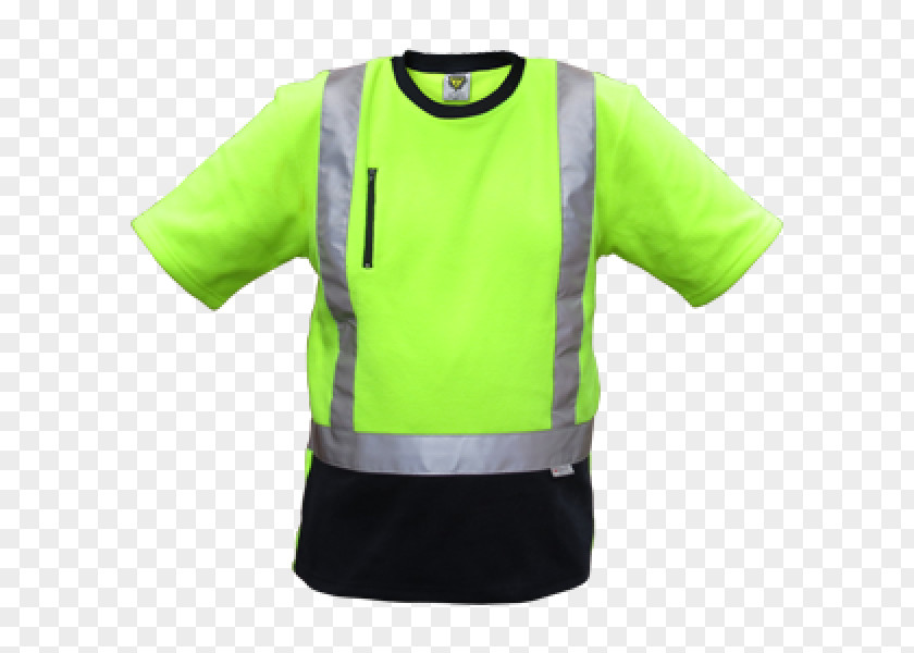 Yellow Caution Tape T-shirt Sleeve Sportswear Outerwear Green PNG