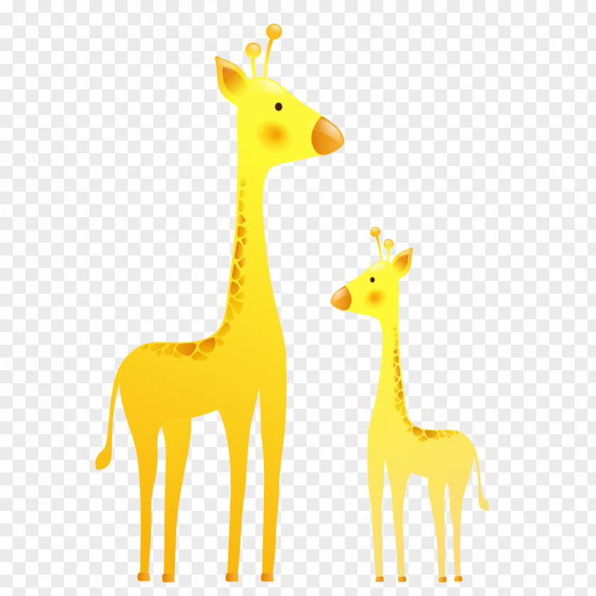 Cartoon Giraffe Northern Deer Clip Art PNG