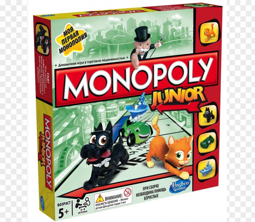 Monopoly In Economics Junior Hasbro Board Game PNG