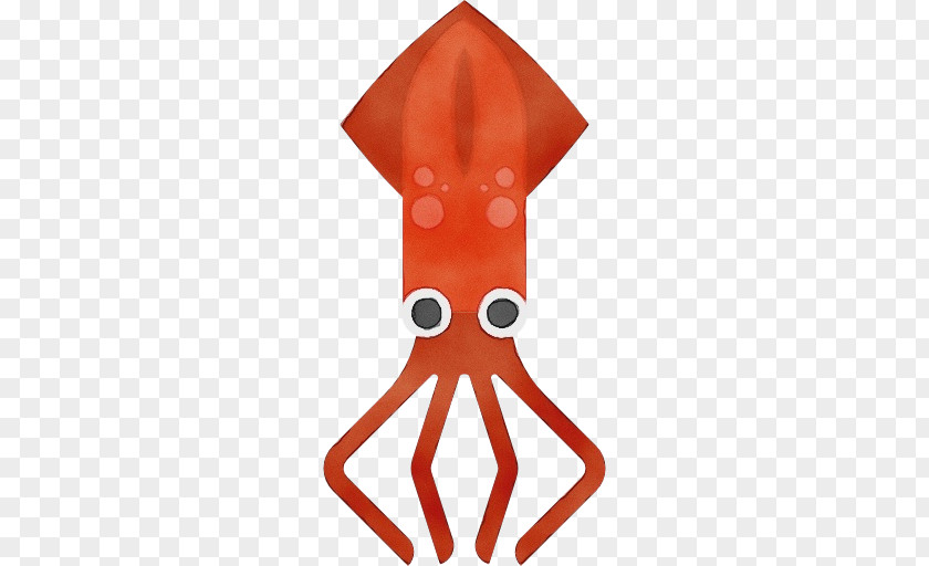 Squid Ribbon Orange PNG