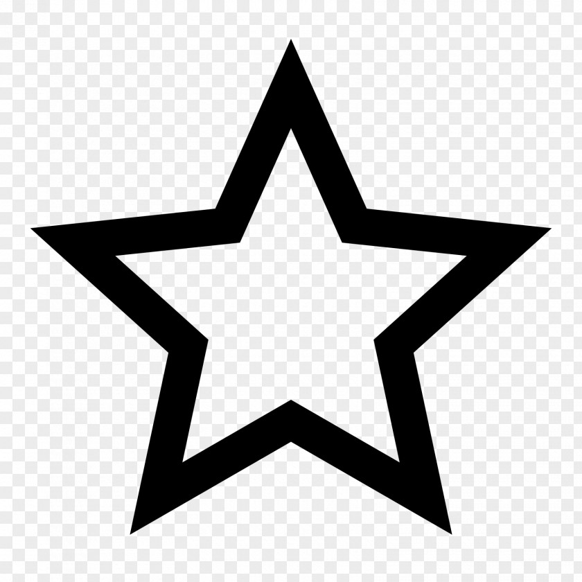 Star Five-pointed Outline Symbol Clip Art PNG