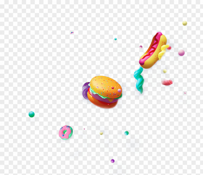 Colorful Burger Hot Dog Hamburger PNG