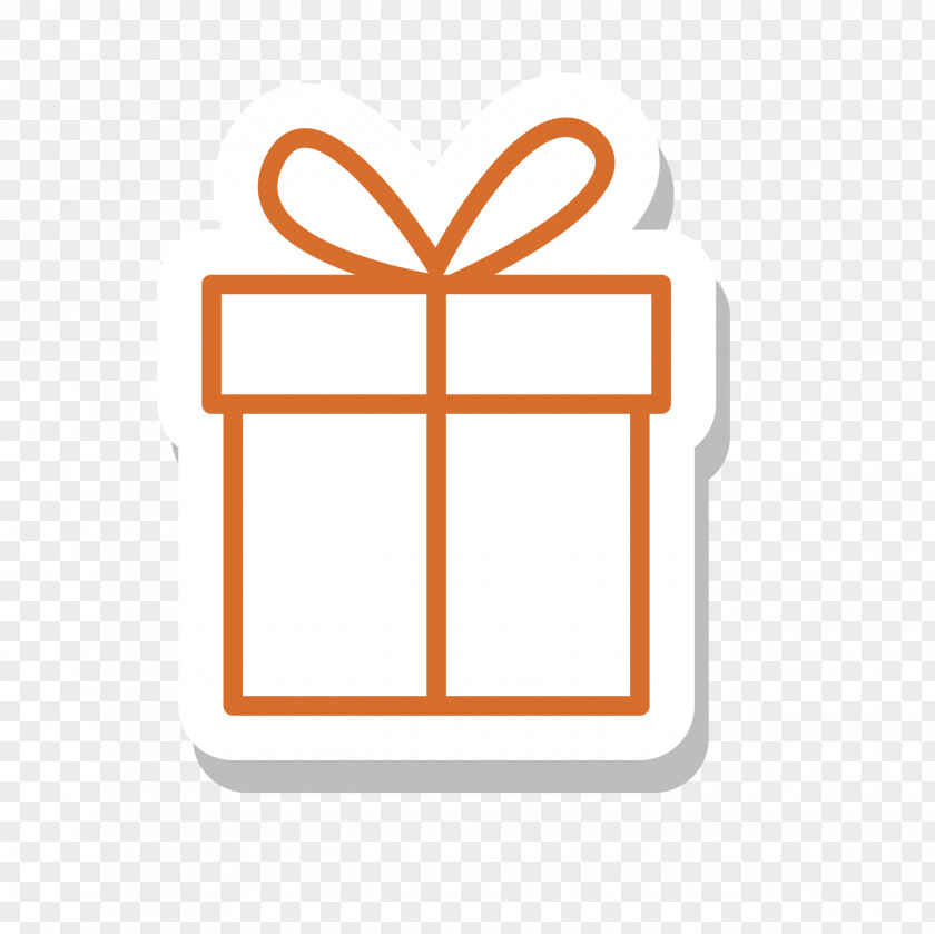 Orange Flag Gift Box Christmas Icon PNG