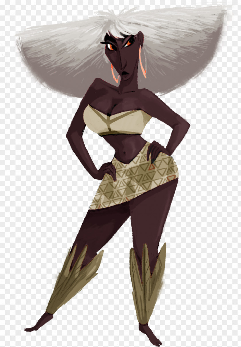 Pele Costume Design Drawing PNG