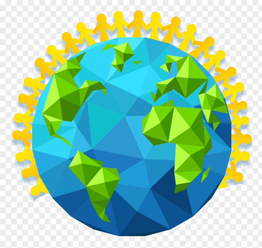 Protect The Earth Material World Globe PNG