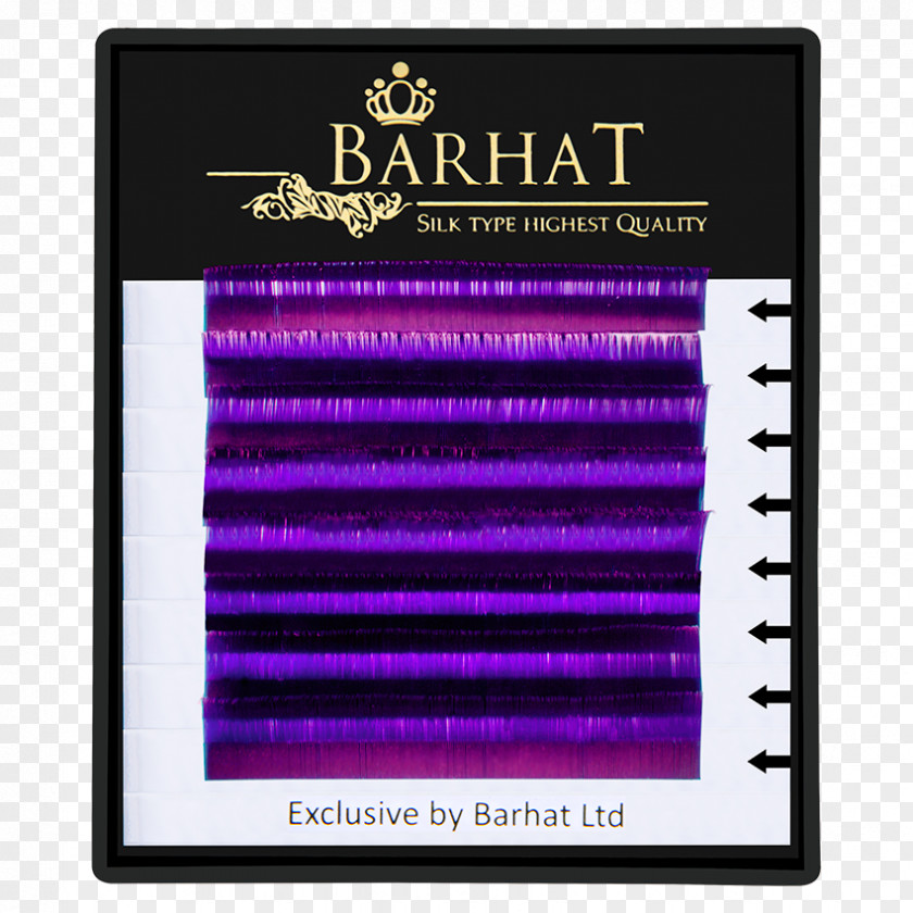 Color Bar Eyelash Barhat Lashes Purple Blue PNG