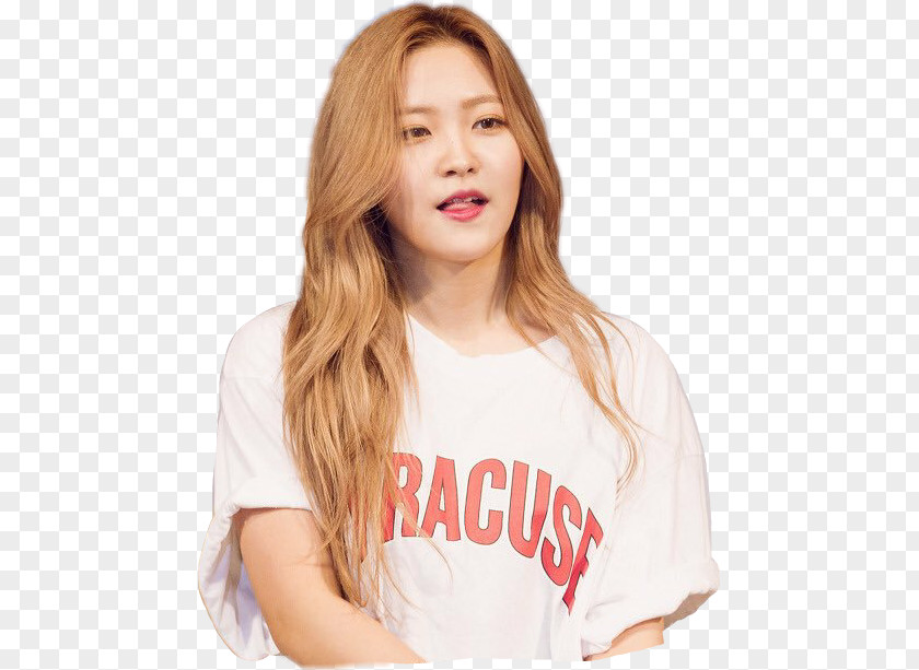 Red Velvet Kpop Yeri T-shirt Blond Hair Coloring Brown PNG