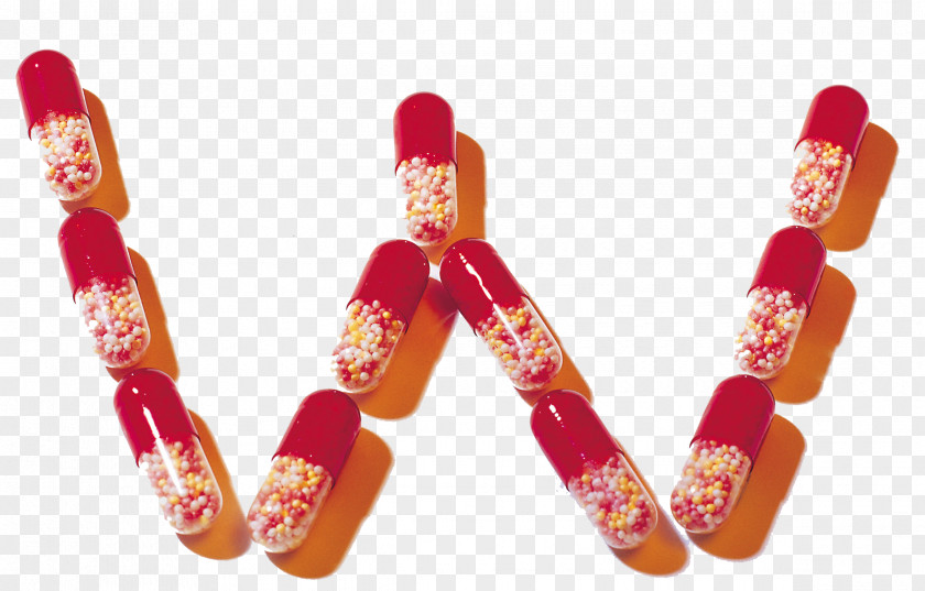 W Creative Pills Letter Icon PNG