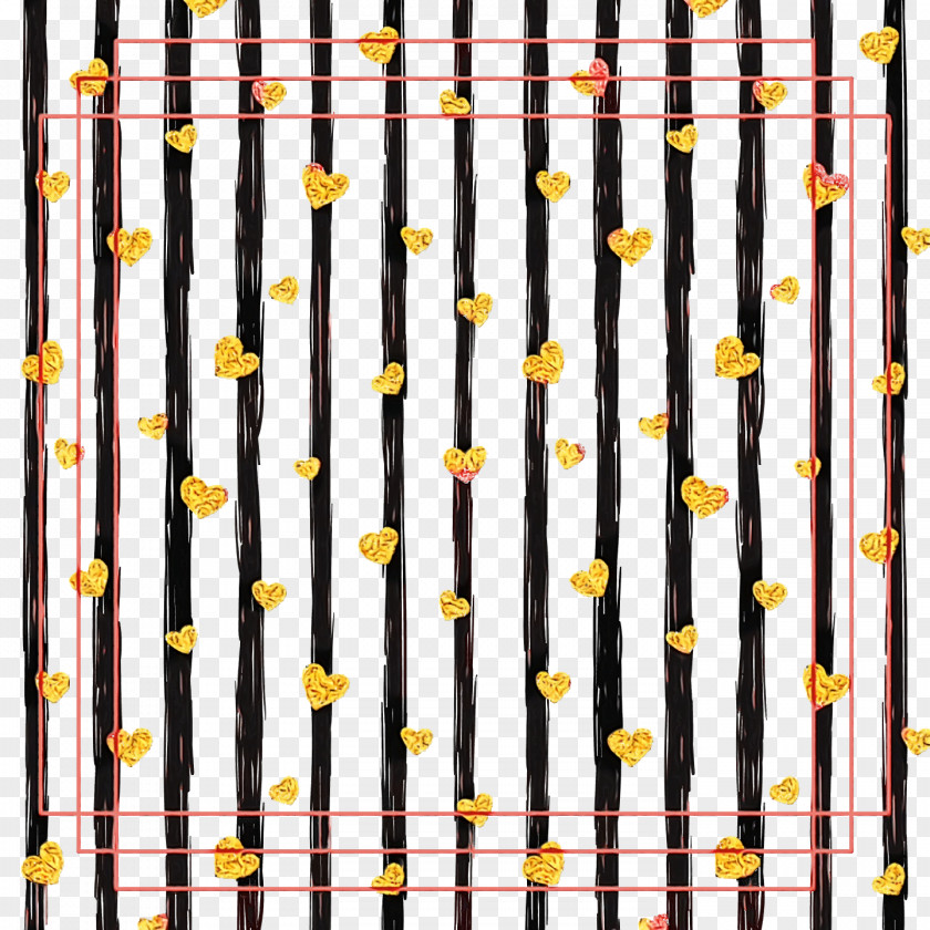 Yellow Pattern Line Fence Home PNG