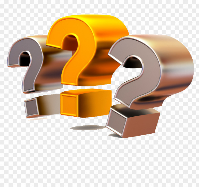 3D Question Mark Icon PNG