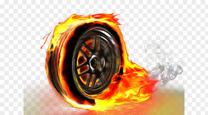 Car Tires Sports Tire Flame PNG