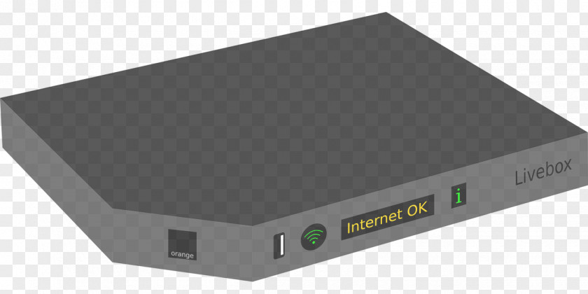 Modem Ethernet Hub Orange Livebox Router Clip Art PNG
