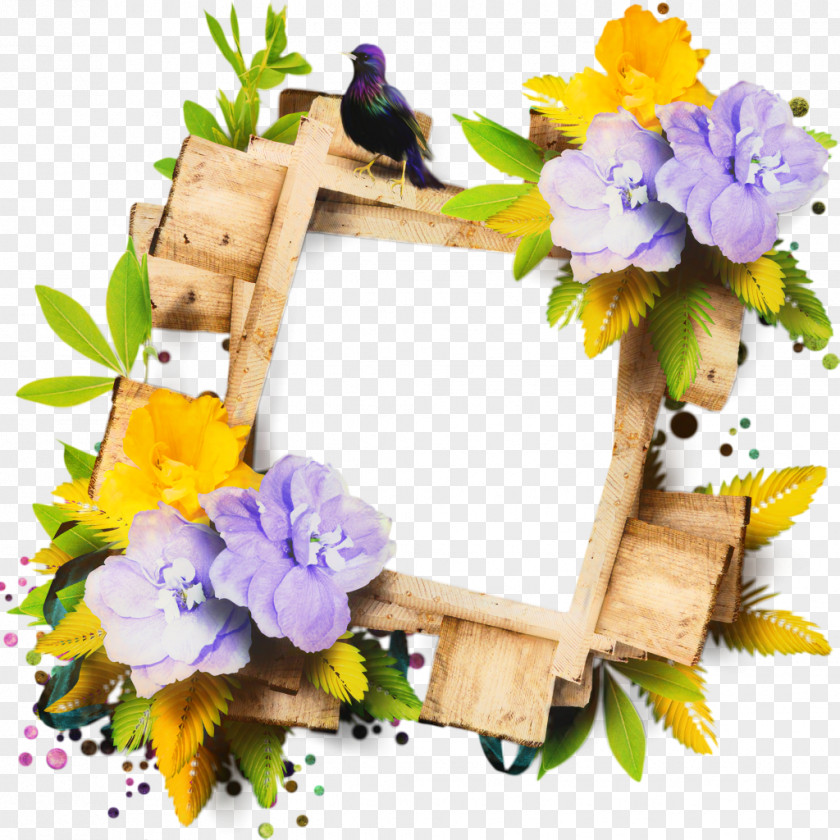 Wildflower Picture Frame Spring Flowers PNG