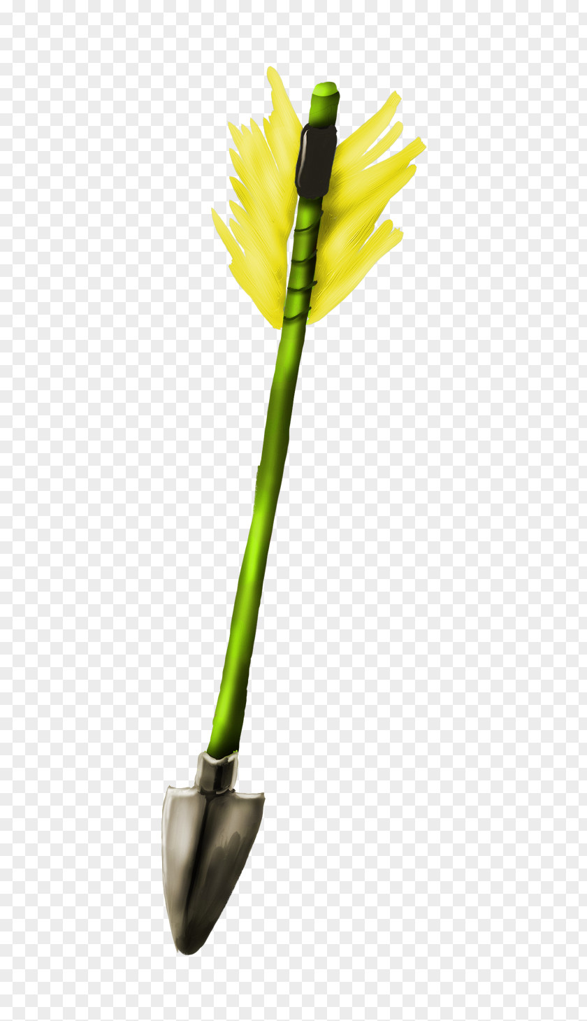 Yellow Feather Changjon Bow And Arrow PNG