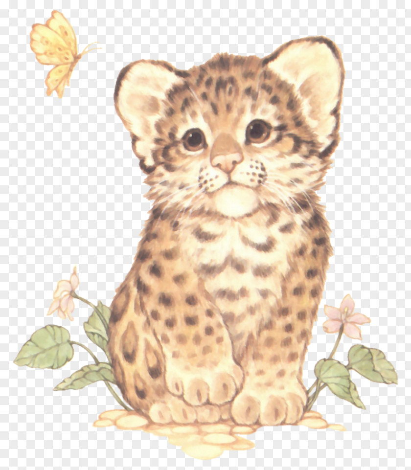 Baby Tiger Leopard Cheetah Giant Panda Painting PNG