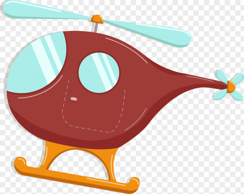 Cartoon Brown Helicopter Military Clip Art PNG