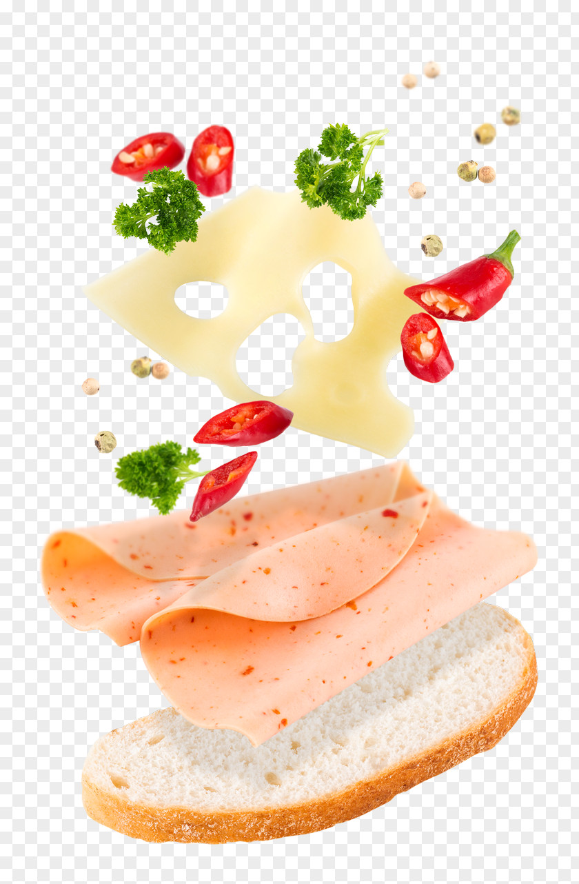 Cheese Canapé Beyaz Peynir Turkey Ham Garnish Hors D'oeuvre PNG