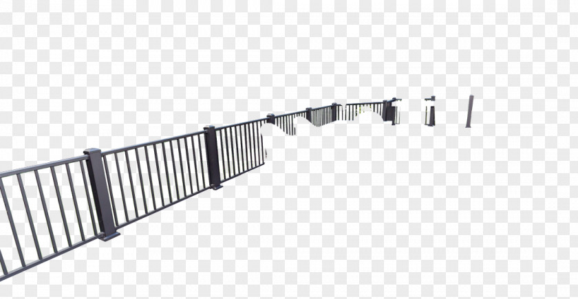 Deck Rail Guard Fence Steel Handrail PNG