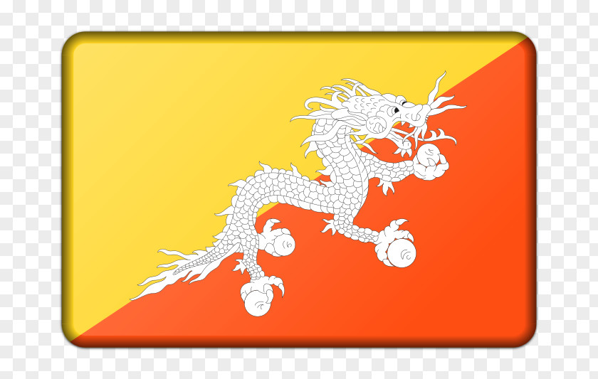 Flag Of Bhutan India Flags Asia PNG