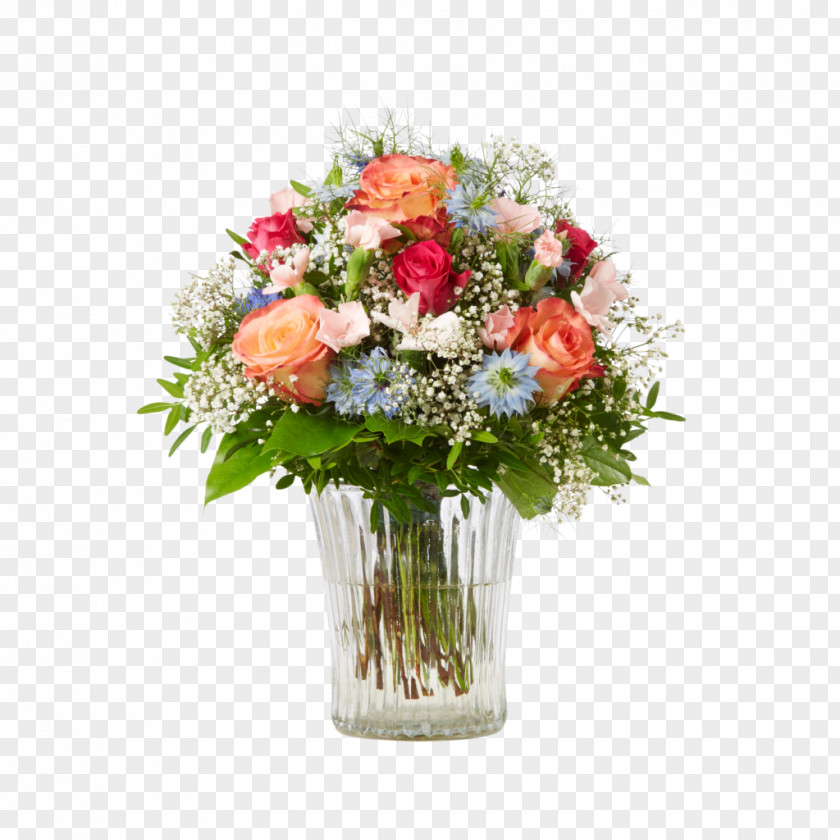 Flower Bouquet Cut Flowers Floral Design Birthday PNG