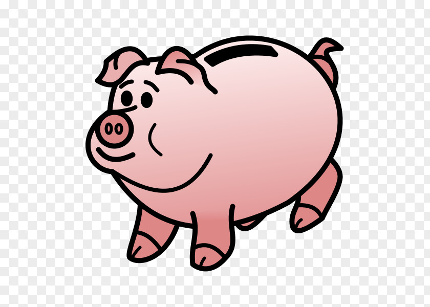 Pig Domestic Piggy Bank Food Comic Sans PNG