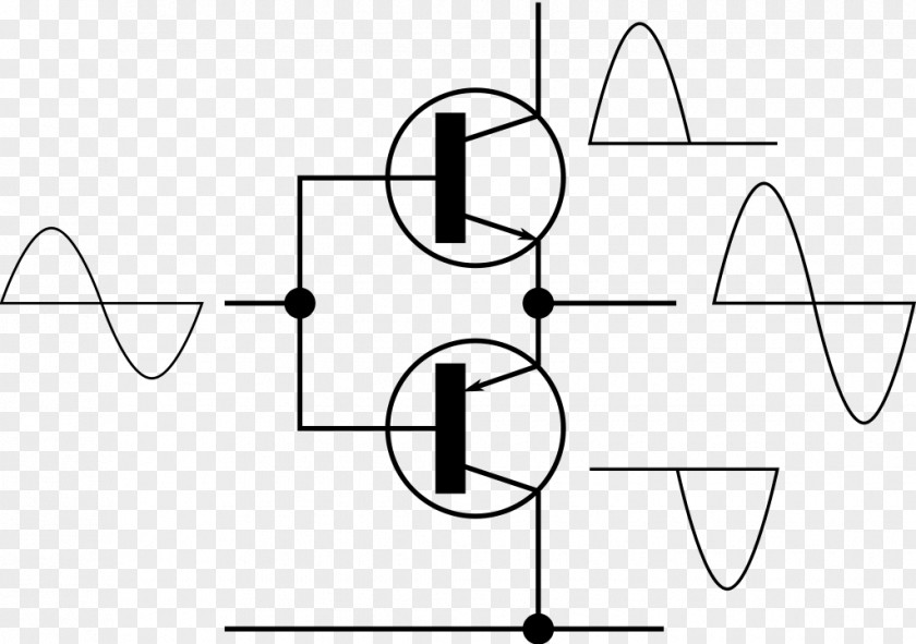 Push Pull Push–pull Output Power Amplifier Classes Audio Wiring Diagram PNG