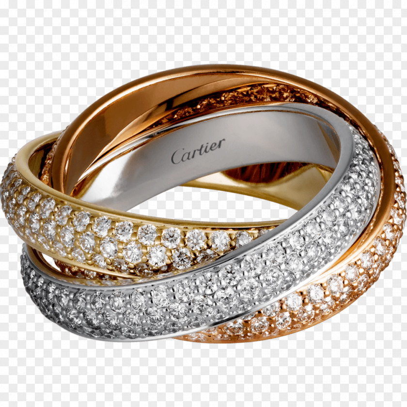 Ring Colored Gold Carat Diamond PNG