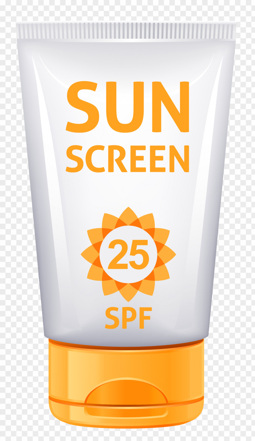 Sunscreen Tube Clipart Picture Lotion Lip Balm Cream PNG