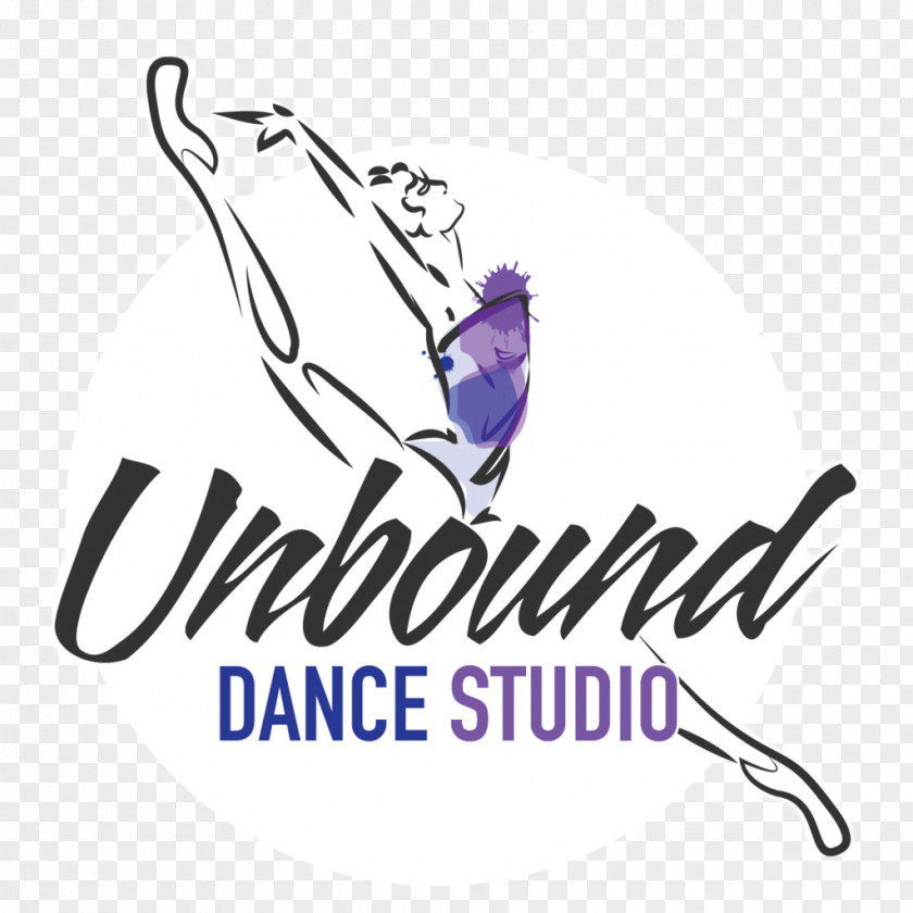 Unbound Dance Studio Logo Graphic Design Illustration Clip Art PNG
