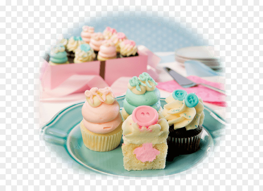Cake Cupcake Gender Reveal Muffin Buttercream PNG