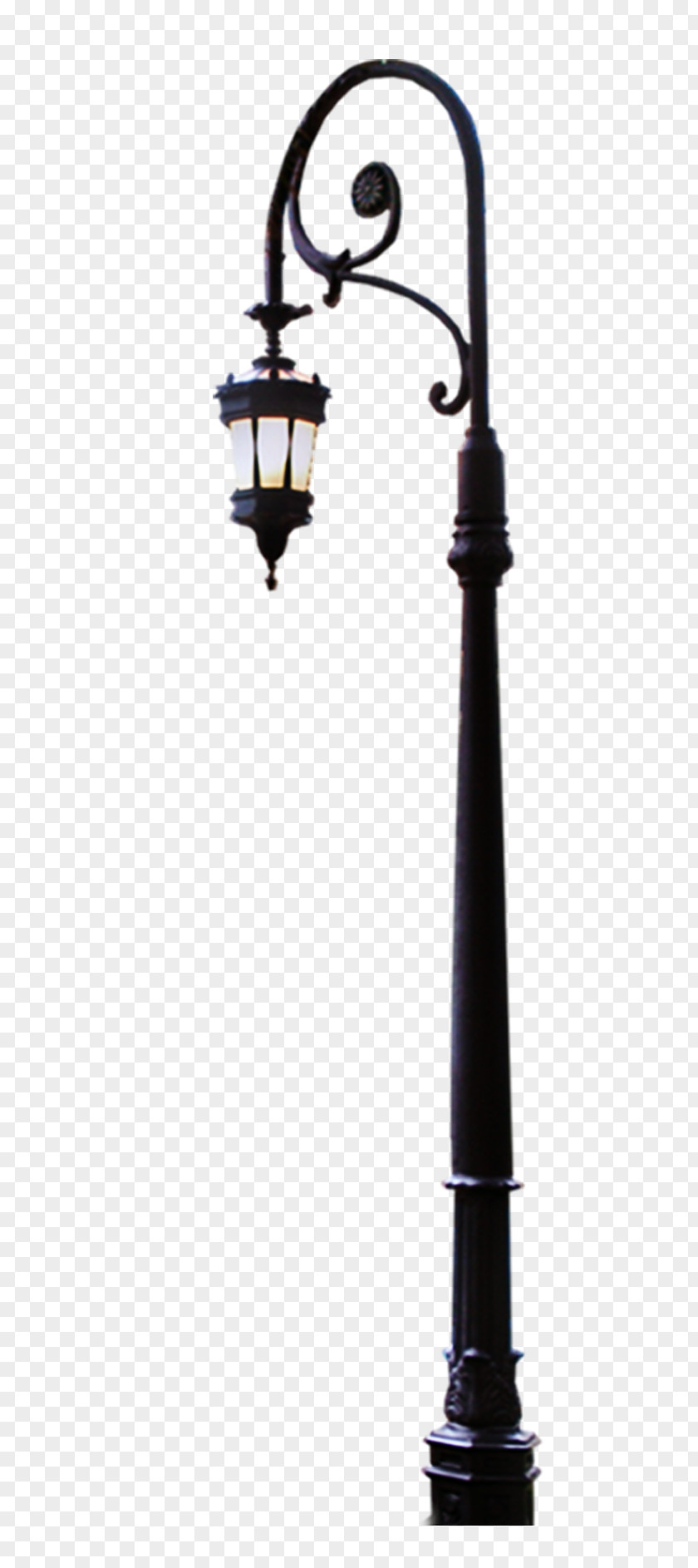 European Classical Street Lamp Decoration Pattern Light Fixture Icon PNG