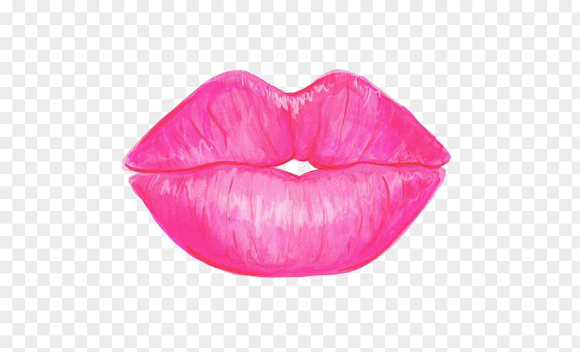 Pink Lipstick Drawing Make-up Artist PNG
