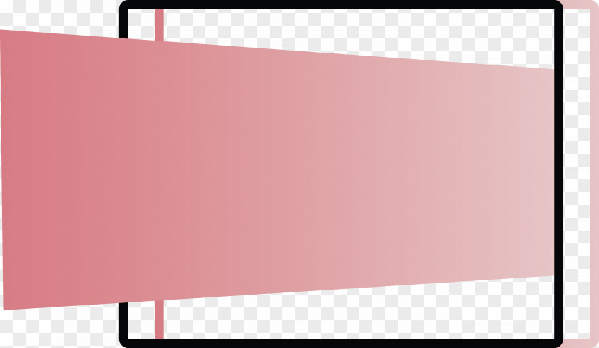 Pink Red Rectangle Line Material Property PNG