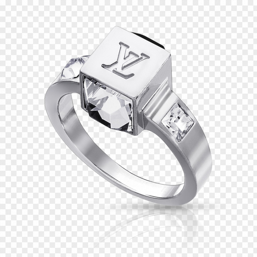 Ring Engagement Louis Vuitton Jewellery Silver PNG